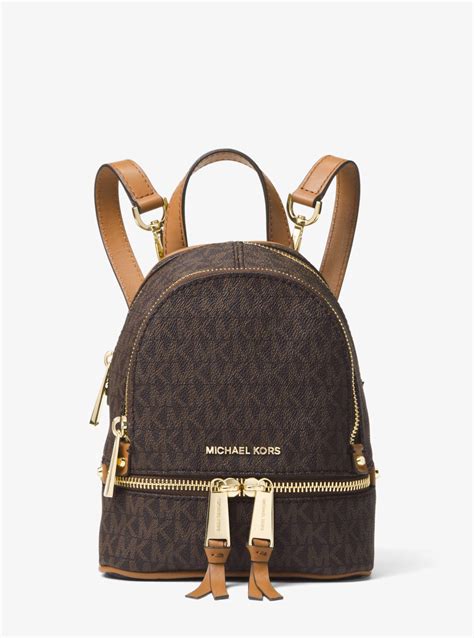 michael kors rhea logo backpack|michael kors rhea mini.